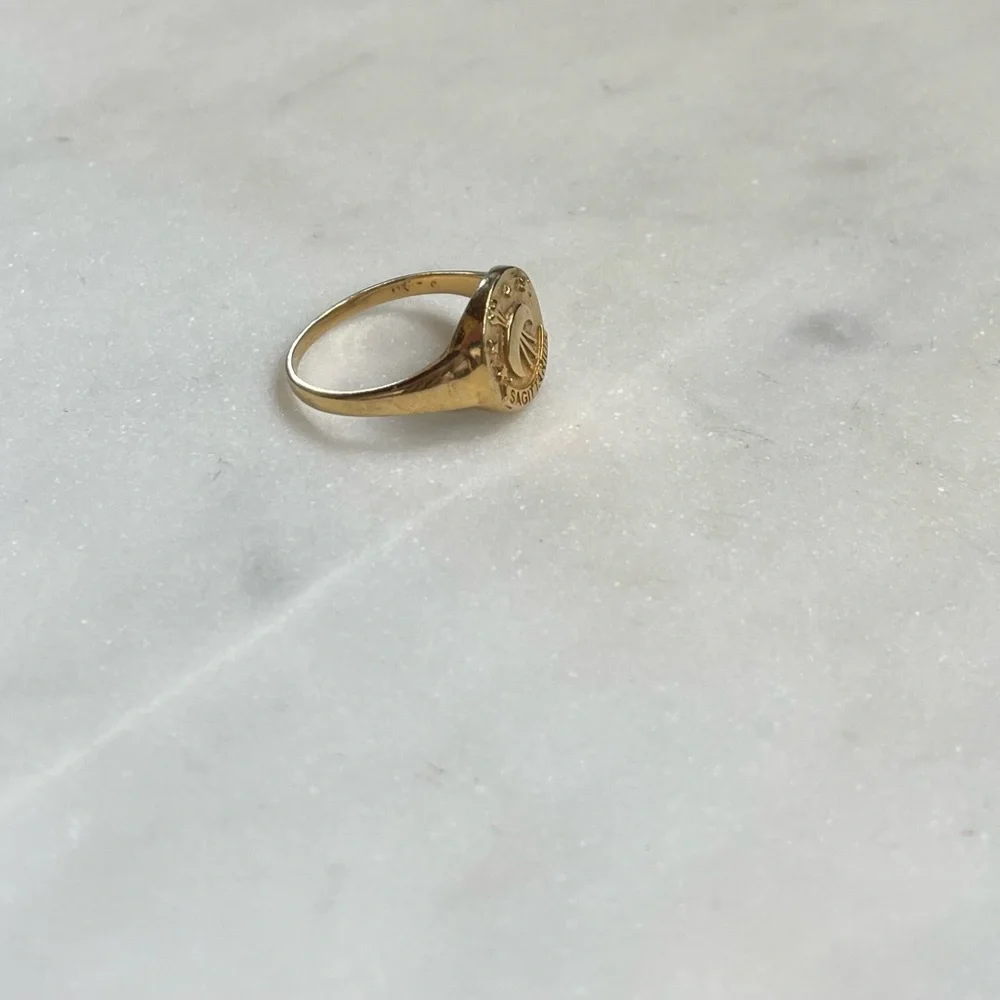 Spell | Gold Sagittarius Stargazer Zodiac Ring | 8 - Picture 5 of 13